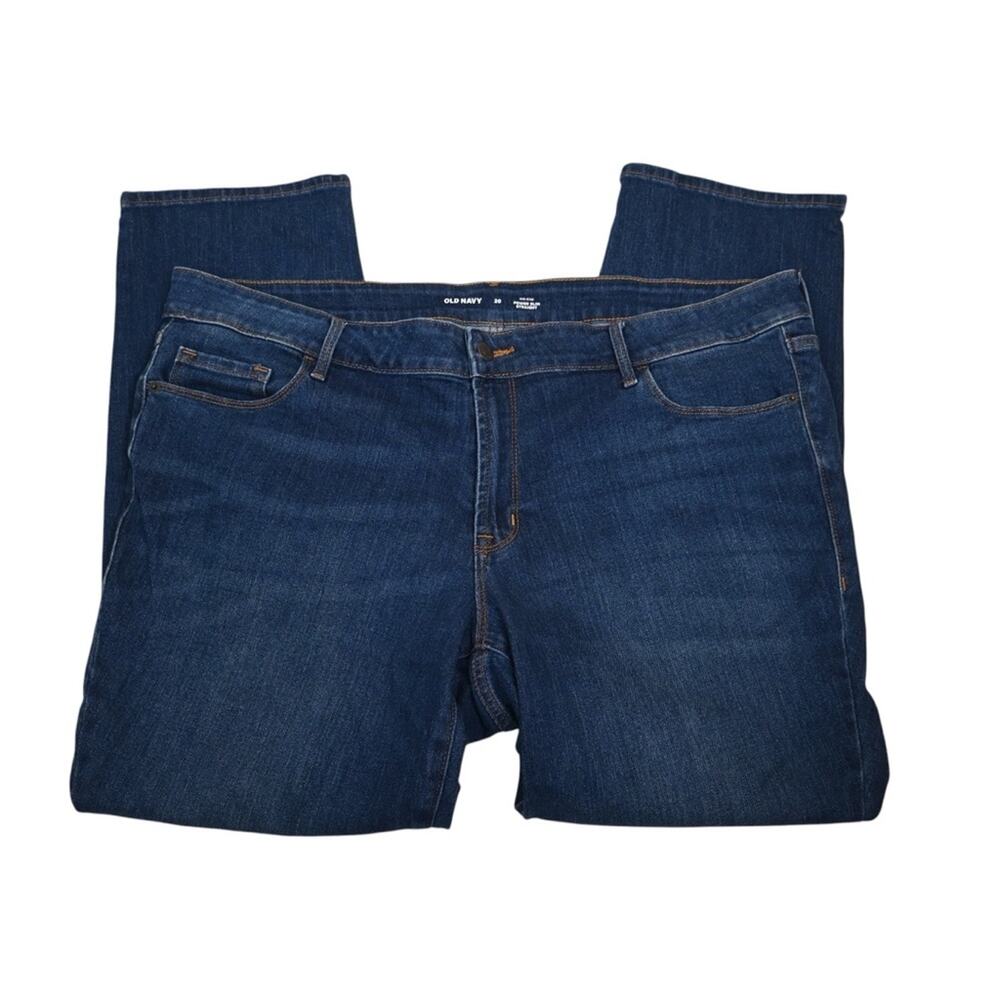 Old Navy Women's 20 Mid Rise Power Slim Straight Jean - Picture 4 of 10